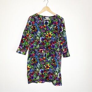 Joie Silk Multicolored Floral Shift Dress Size Smalll